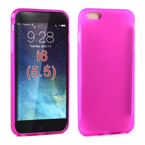 Wholesale Apple iPhone 6 Plus 5.5 TPU Gel Case (Hot Pink)